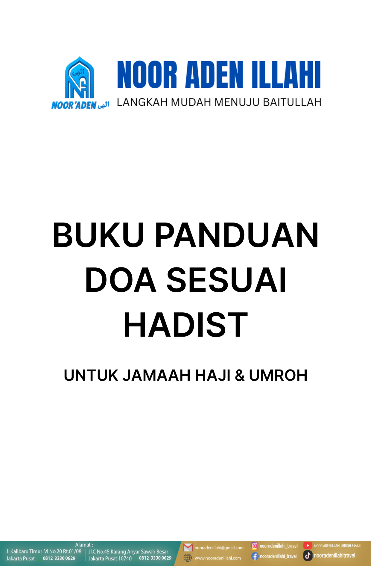 Cover Buku Panduan Doa Sesuai Hadist