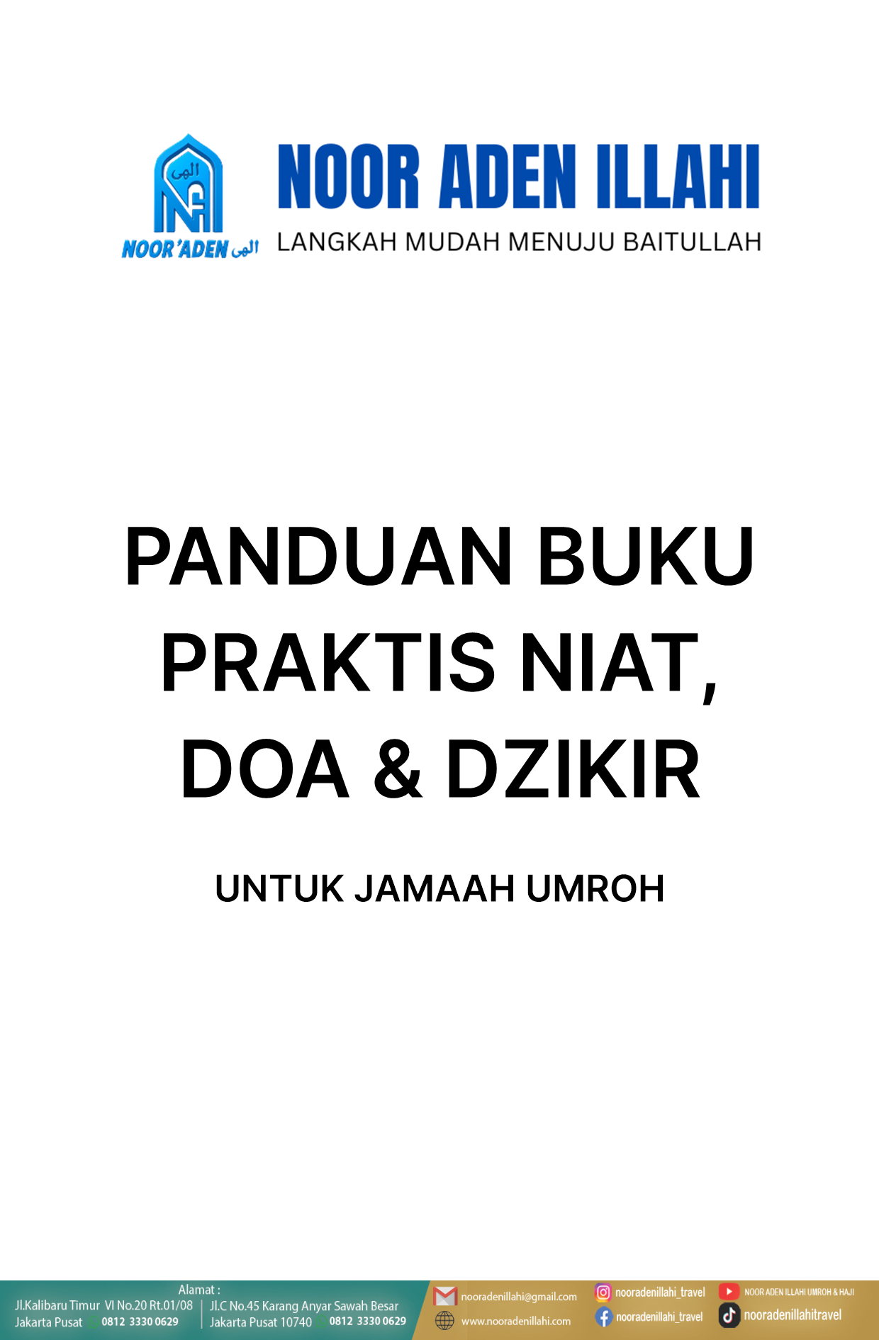 Cover Panduan Buku Praktis Niat, Doa & Dzikir untuk jamaah umroh